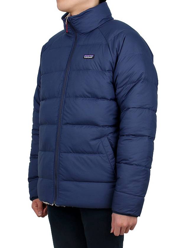 Silent Reversible Fleece Down Jacket Navy - PATAGONIA - BALAAN 5