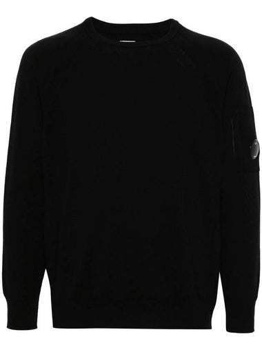 C.P. Company Extra Fine Merino Wool Crew Neck Stitched Knit Clothing - CP COMPANY - BALAAN 1