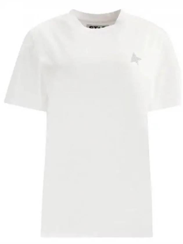 Star Printing Short Sleeve T-Shirt White - GOLDEN GOOSE - BALAAN 2