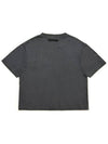 Cropped Short Sleeve T Shirt Charcoal - C WEAR BY THE GENIUS - BALAAN 10