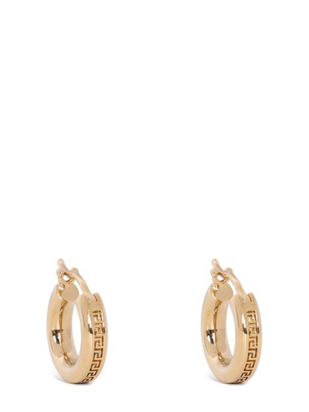 Greca Hoop Earrings Gold - VERSACE - BALAAN 2