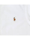 Men's Embroidery Pony Slim Fit Long Sleeves Shirt White - POLO RALPH LAUREN - BALAAN 5