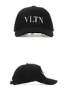 VLTN Logo Base Ball Cap Black - VALENTINO - BALAAN 5