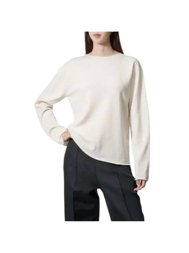 Women's Long Sleeve Knit Top White - JIL SANDER - BALAAN 1