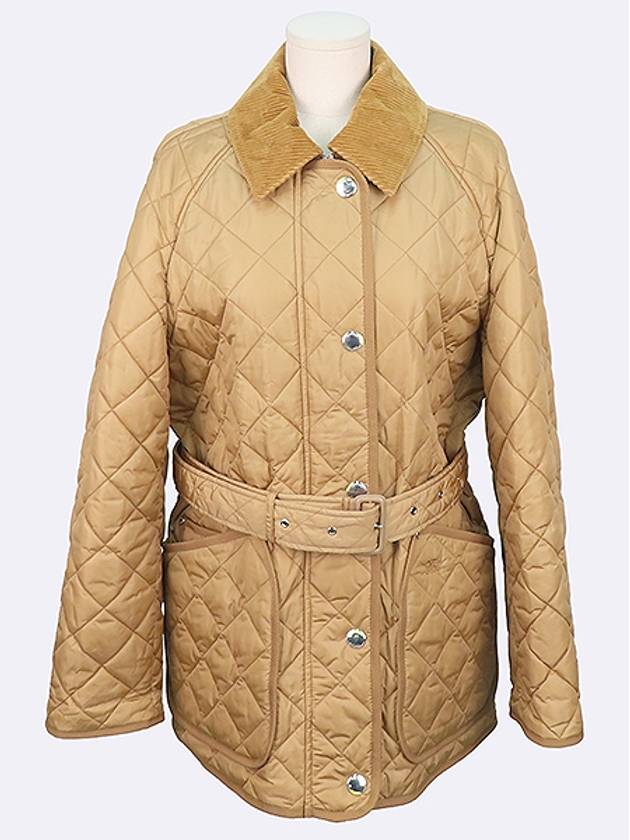 8071842 Beige color diamond quilting women s jacket - BURBERRY - BALAAN 1