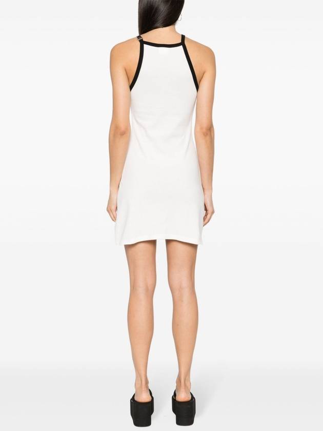 Buckle Contrast Short Dress White - COURREGES - BALAAN 3