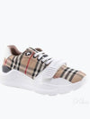 Vintage Check Suede Leather Sneakers Archive Beige - BURBERRY - BALAAN 2