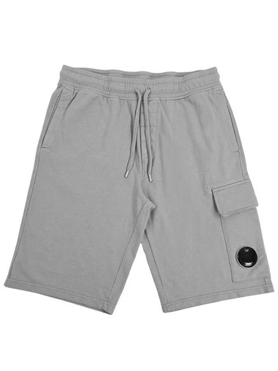 Light Fleece Utility Shorts Grey - CP COMPANY - BALAAN 2