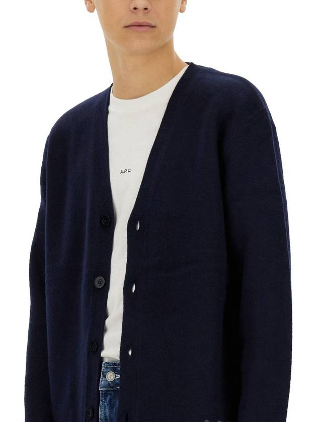 Kenny Merino Wool Cardigan Dark Navy - A.P.C. - BALAAN 5