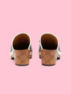 ADIDAS Women s White Horsebit Clog Logo Mule Sandals 702218 DTNP0 9160 - GUCCI - BALAAN 4