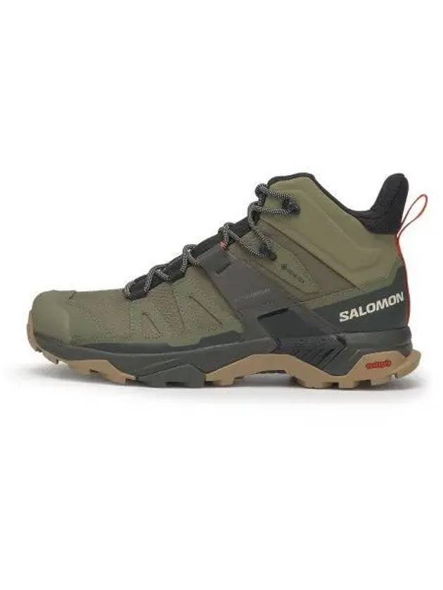 X Ultra 4 Mid GTX High Top Sneakers Deep Lichen Green Peat Kelp - SALOMON - BALAAN 2