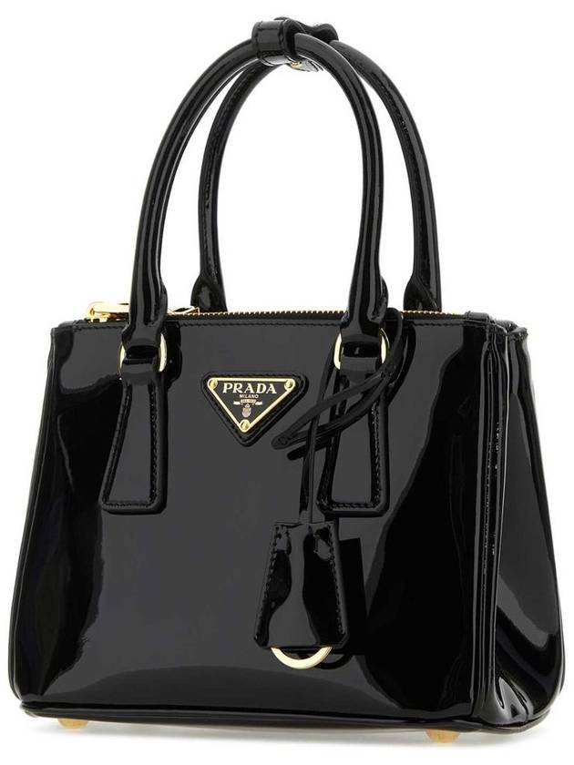 Galleria Patent Leather Mini Bag Black - PRADA - BALAAN 3