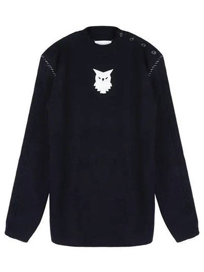 Animal Totem Sailor Wool Knit Top Navy - MAISON MARGIELA - BALAAN 2