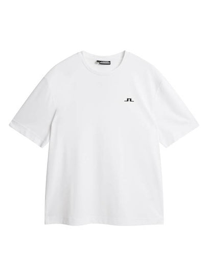 Ade Logo Print Short Sleeve T-Shirt White - J.LINDEBERG - BALAAN 2