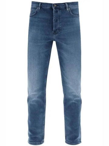 Men s Cotton Straight Jeans Blue - HUGO BOSS - BALAAN 1