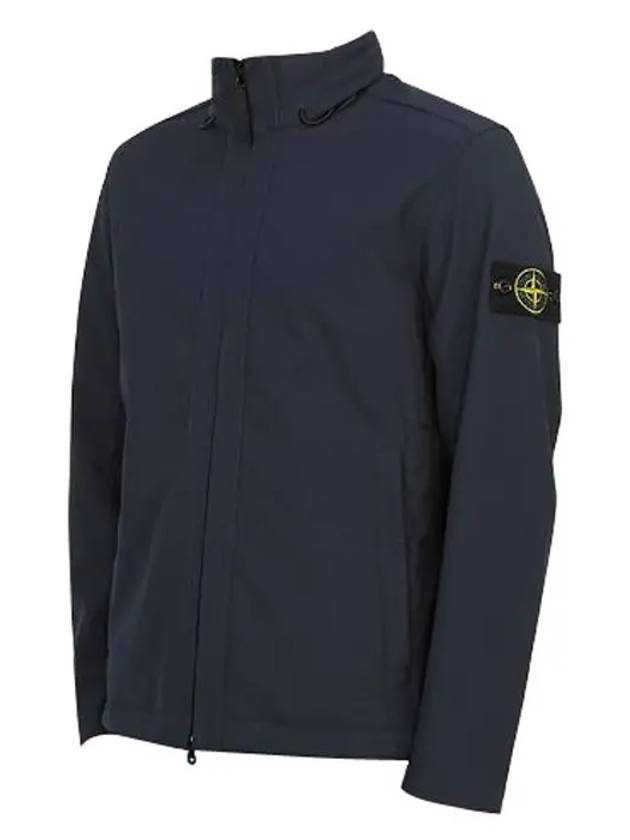 Soft Shell RE Dye Technology Light Weight Zip-up Jacket Navy - STONE ISLAND - BALAAN 4