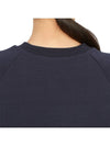 Logo Applique Sweatshirt Navy - TORY BURCH - BALAAN 8