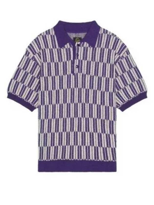 Polo T Shirt OT267 Purple - NEEDLES - BALAAN 1