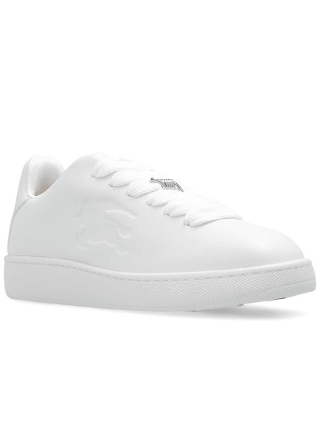 Leather Box Low-Top Sneakers White - BURBERRY - BALAAN 5