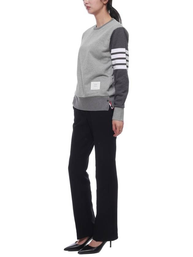 4 Bar Striped Knit Top Grey - THOM BROWNE - BALAAN 5