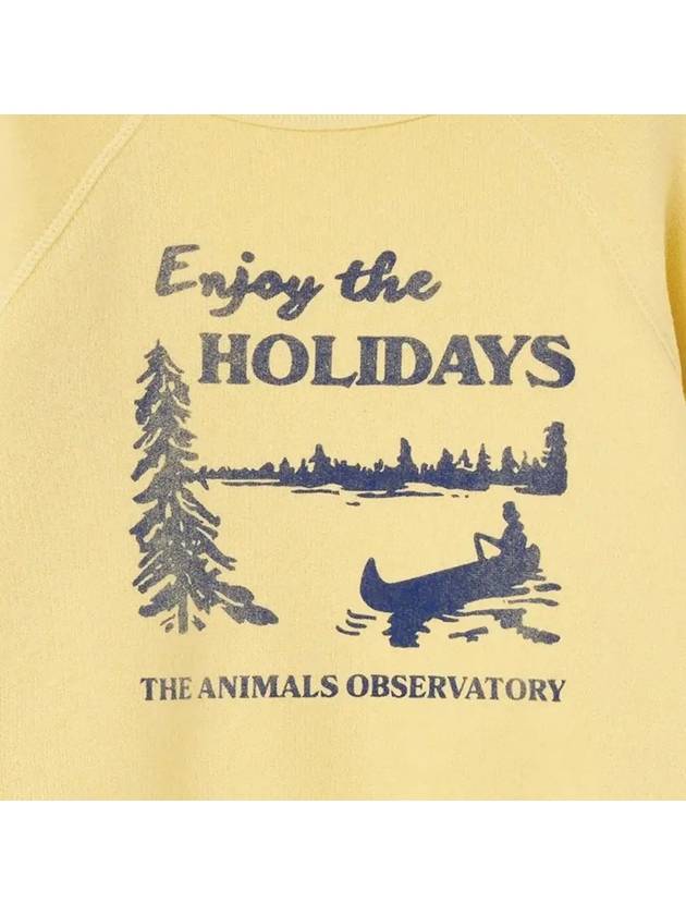 Kids Holiday Shark Sweatshirt Yellow F24023 317FO - THE ANIMALS OBSERVATORY - BALAAN 4