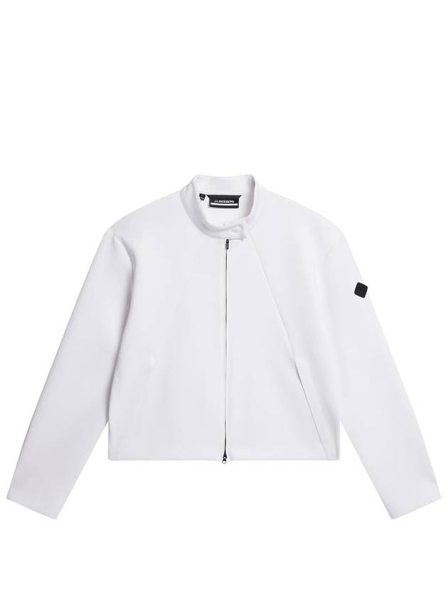 Paraglide Biker Mid Layer Zip-Up Jacket White - J.LINDEBERG - BALAAN 2