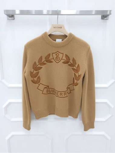 Logo embroidered sweater S - BURBERRY - BALAAN 1