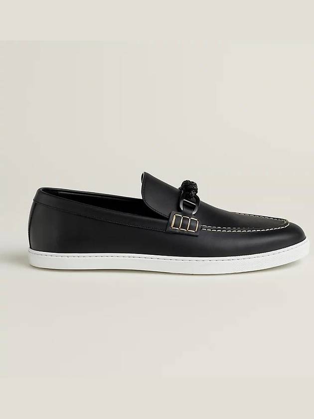 Ignacio Driving Loafers Black - HERMES - BALAAN 4