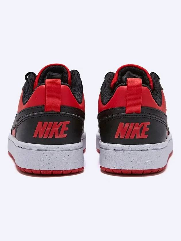 Court Borough Recraft Low Top Sneakers Black University Red - NIKE - BALAAN 6