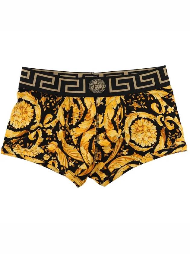 Baroque Print Boxer Trunk Briefs Black Yellow - VERSACE - BALAAN 2