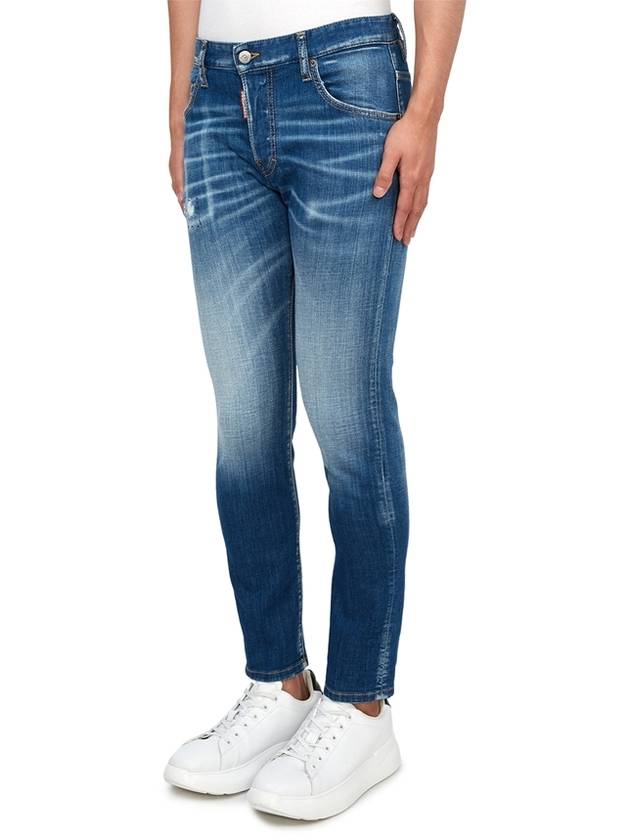 Distressed Skinny Jeans Blue - DSQUARED2 - BALAAN 3