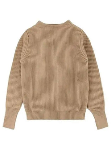 Men s Knit NAVY CREWNECK CAMEL - ANDERSEN-ANDERSEN - BALAAN 1