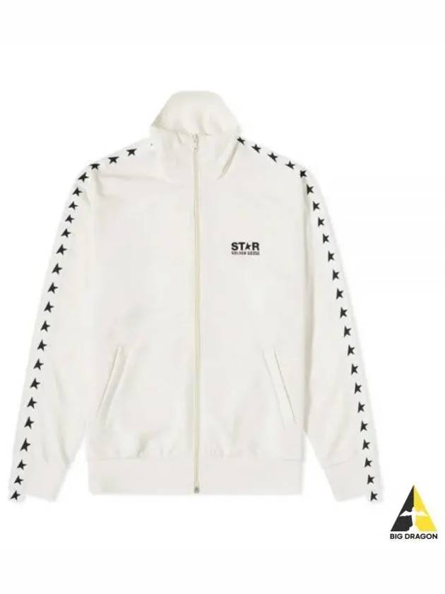 Star Logo Track Jacket White - GOLDEN GOOSE - BALAAN 2