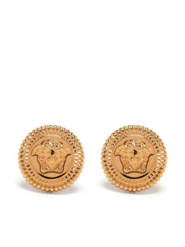 Medusa plaque detail earrings 10053331A00620 - VERSACE - BALAAN 1