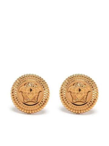 Medusa plaque detail earrings 10053331A00620 - VERSACE - BALAAN 1