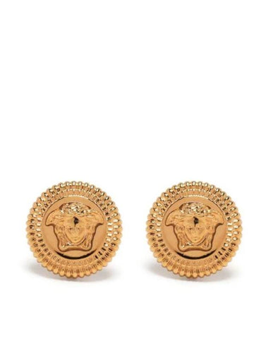 Medusa plaque detail earrings 10053331A00620 - VERSACE - BALAAN 1