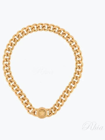 DG16949 DJMT KOT Medusa Chain Choker Metal Necklace - VERSACE - BALAAN 1