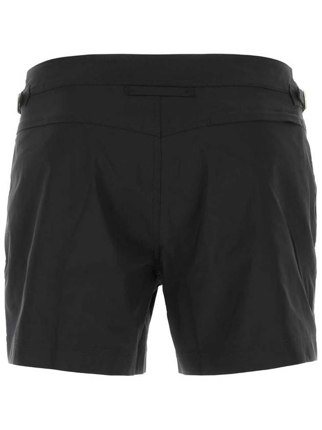 Men's Classic Fit Nylon Swim Shorts Black - TOM FORD - BALAAN 3