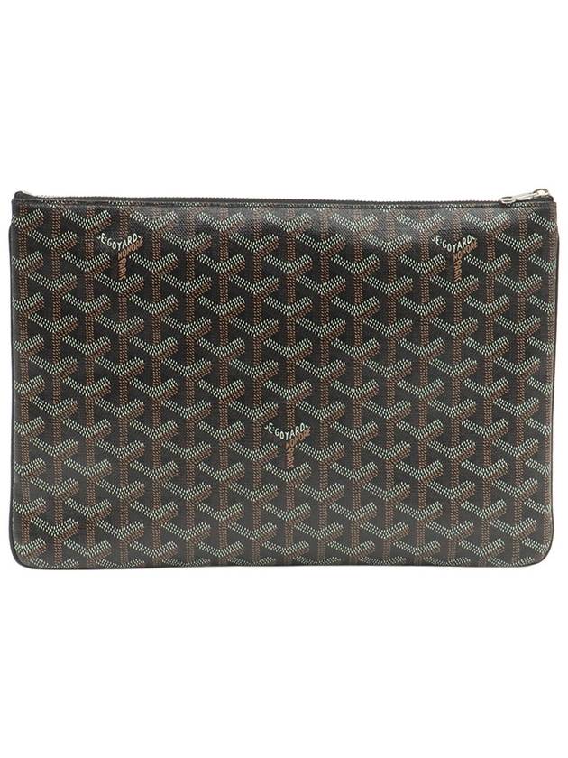 Black Goyadin Canvas Senna MM Clutch - GOYARD - BALAAN 2