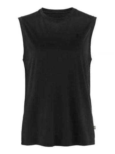 Women's Abisko Wool Tank Top Black - FJALL RAVEN - BALAAN 2