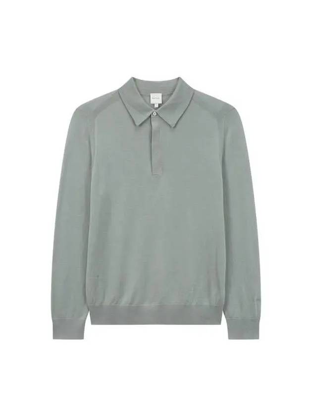 Long sleeve wool polo knit green - PAUL SMITH - BALAAN 1