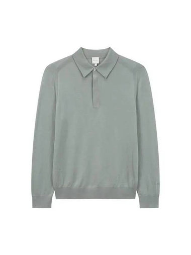 Long sleeve wool polo knit green - PAUL SMITH - BALAAN 1