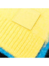 Anagram Patch Color Block Intresia Muffler Yellow - LOEWE - BALAAN.