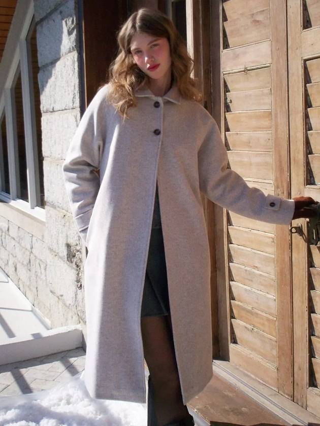 Ionian two button wool coat ivory - LETTER FROM MOON - BALAAN 5