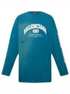 side logo long sleeve t-shirt blue - BALENCIAGA - BALAAN 2