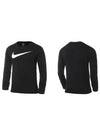 Men's Icon Swoosh Long Sleeve T-Shirt Black - NIKE - BALAAN 8