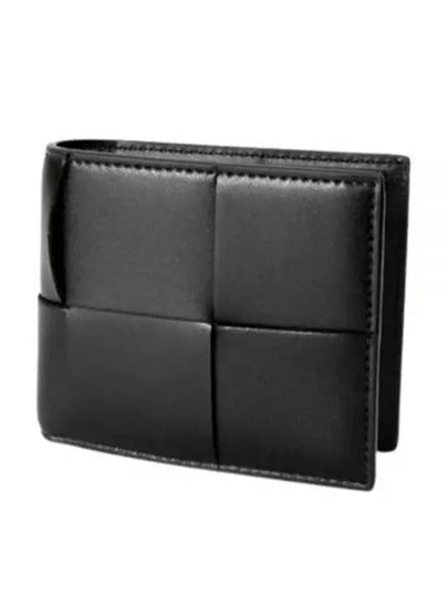 Maxi Intrecciato Coinpurse Half Wallet Black - BOTTEGA VENETA - BALAAN 2