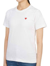 Comme des Gar ons Red Waffen Women s Short Sleeve T Shirt AZ T303 051 2 - COMME DES GARCONS PLAY - BALAAN 2