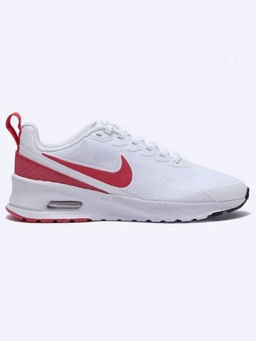 Air Max Nuaxis Low Top Sneakers Red White - NIKE - BALAAN 1