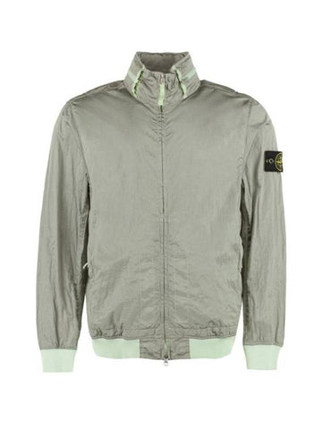 Men's Logo Patch Nylon Metal Zip-up Jacket Light Green - STONE ISLAND - BALAAN 1